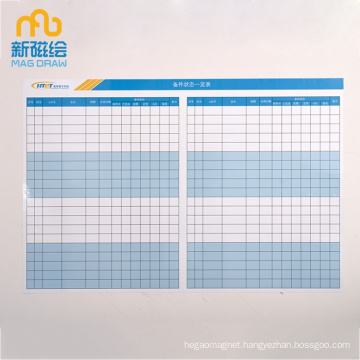 Magnetic Dry Erase Schedule Planner Board